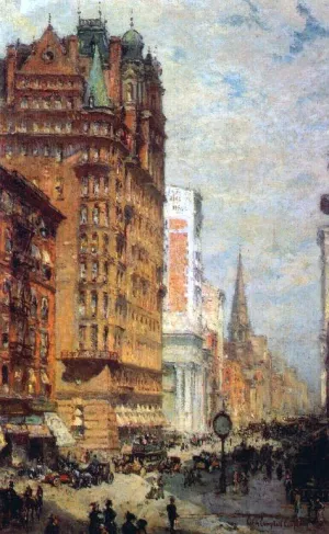 Fifth Avenue NYC, 1906 by Colin Campbell Cooper Oil Painting