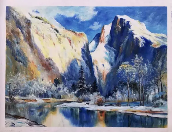Half Dome, Yosemite by Colin Campbell Cooper - Oil Painting Reproduction