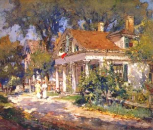 House in Martha's Vineyard by Colin Campbell Cooper - Oil Painting Reproduction