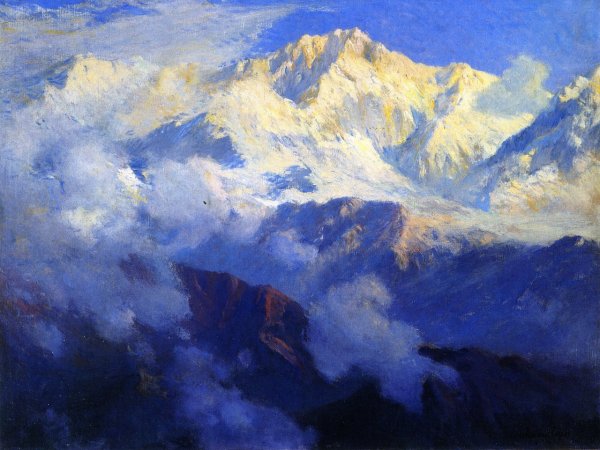 Main Product Photo of Kanchenjunga, The Himalayas Painting by Colin Campbell Cooper