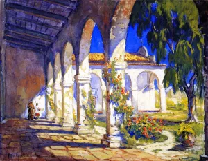Mission San Juan Capistrano Oil Painting by Colin Campbell Cooper - Bestsellers