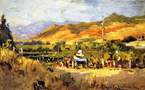 Near San Juan Capistrano painting by Colin Campbell Cooper