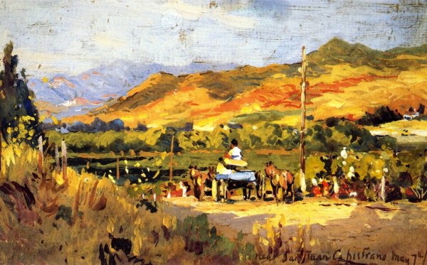 Main Product Photo of Near San Juan Capistrano Painting by Colin Campbell Cooper