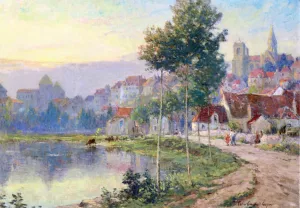 Normandie Oil painting by Colin Campbell Cooper