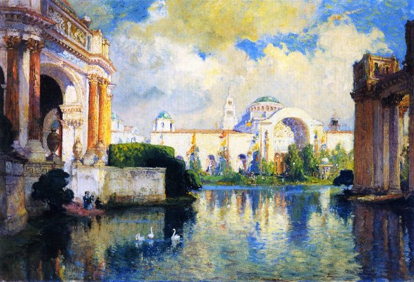 Main Product Photo of Panama-Pacific Exposition Building Painting by Colin Campbell Cooper