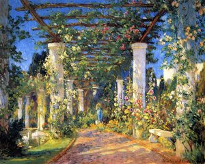 Pergola at the Hotel Samarkand, Santa Barbara by Colin Campbell Cooper Oil Painting