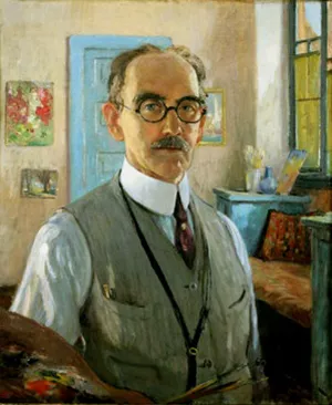 Self-Portrait by Colin Campbell Cooper Oil Painting