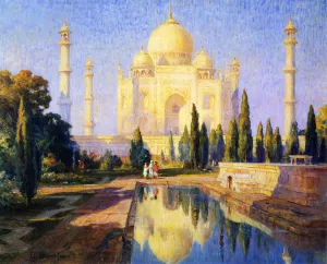 Taj Majal, Afternoon by Colin Campbell Cooper - Oil Painting Reproduction