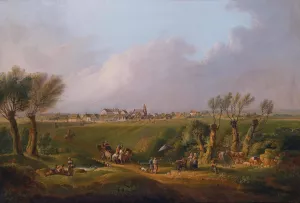Marchfeld mit Ebenthal Oil painting by Conrad Buhlmayer