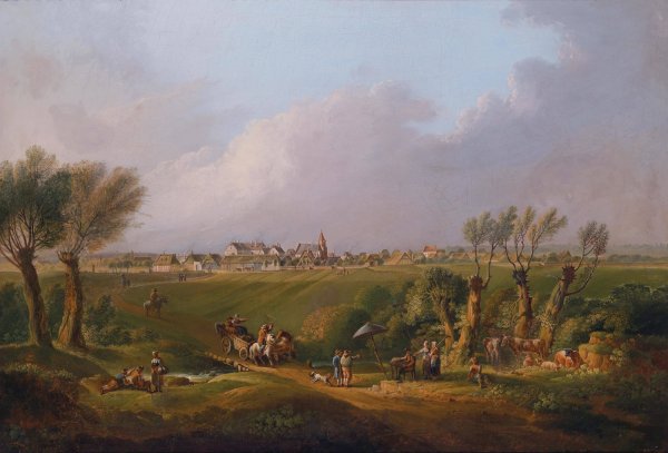 Marchfeld mit Ebenthal by Conrad Buhlmayer - Hand-Painted Oil Painting Reproduction