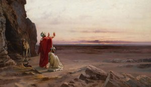 Evening Prayer by Conrad Peter Schreiber Oil Painting