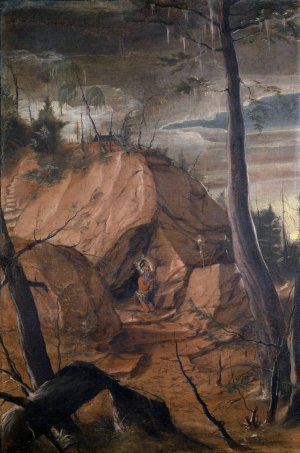 Saint Onuphrius in the Wilderness by Conrad Schnitt Oil Painting