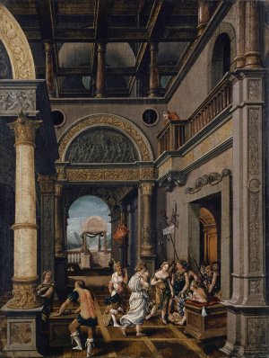 The Judgement of Solomon by Conrad Schnitt Oil Painting