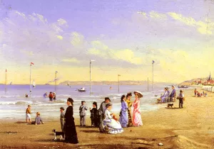 At the Seaside by Conrad-Wise Chapman - Oil Painting Reproduction