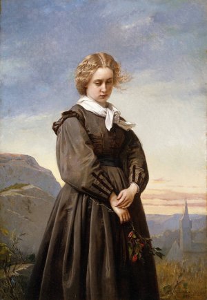 Love's Melancholy by Constant Mayer Oil Painting