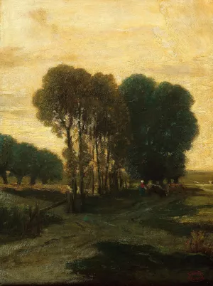 A Clump of Trees by Constant Troyon Oil Painting