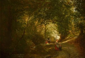 Paysage by Constant Troyon Oil Painting