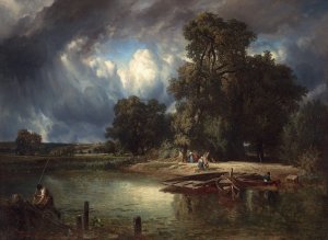 The Approaching Storm by Constant Troyon Oil Painting