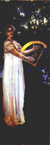 Main Product Photo of A Muse Painting by Constantin Alexeevich Korovin