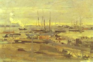 Arkhangelsk Oil painting by Constantin Alexeevich Korovin