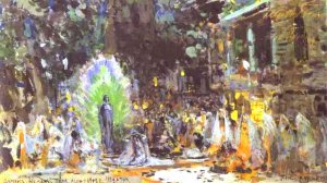 Gudal's Castle by Constantin Alexeevich Korovin Oil Painting