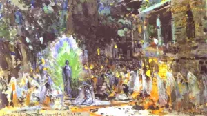 Gudal's Castle by Constantin Alexeevich Korovin - Oil Painting Reproduction