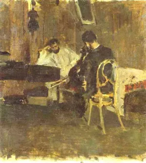 In a Room II by Constantin Alexeevich Korovin - Oil Painting Reproduction