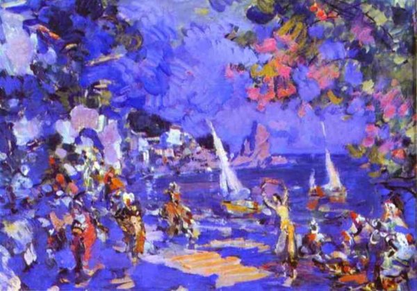Oriental Slave Market by Constantin Alexeevich Korovin - Hand-Painted Oil Painting Reproduction