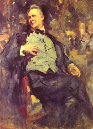 Portrait of Fedor Chaliapin by Constantin Alexeevich Korovin Oil Painting