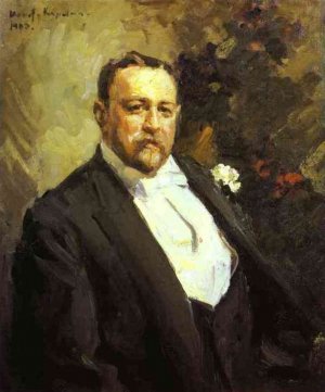 Portrait of Ivan Morozov Oil painting by Constantin Alexeevich Korovin