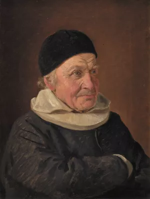Pastor Jens Bindesboll by Constantin Hansen Oil Painting