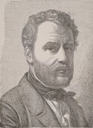 Portraet af Wilhelm Marstrand by Constantin Hansen Oil Painting