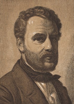 Portraet af Wilhelm Marstrand by Constantin Hansen Oil Painting