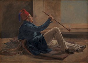 The Architect Gottlieb Bindesboll by Constantin Hansen Oil Painting