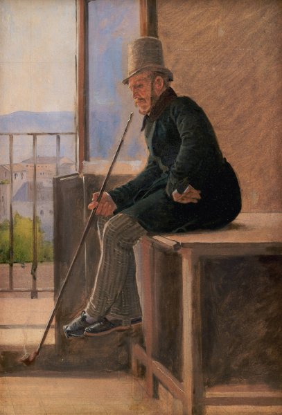 Main Product Photo of The Painter Jorgen Sonne  Painting by Constantin Hansen