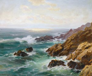 Seascape by Constantin Westchiloff Oil Painting