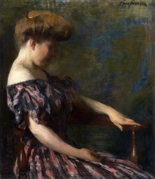 A Flowered Gown  by Constantino Brumidi - Hand-Painted Oil Painting Reproduction