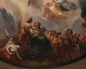 Study for the Apotheosis of Washington in the Rotunda of the United States Capitol Building by Constantino Brumidi Oil Painting