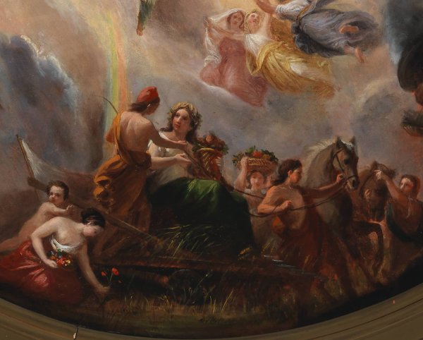 Study for the Apotheosis of Washington in the Rotunda of the United States Capitol Building  by Constantino Brumidi - Hand-Painted Oil Painting Reproduction