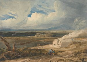 Landscape with Limekiln by Copley Fielding Oil Painting