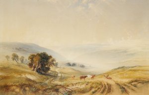 Moving Mists by Copley Fielding Oil Painting