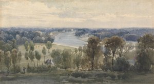 Richmond Hill by Copley Fielding Oil Painting