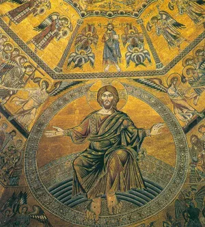 Mosaic on the Vault Detail by Coppo Di Marcovaldo Oil Painting