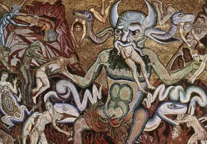 The Hell Detail by Coppo Di Marcovaldo - Oil Painting Reproduction