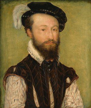 Portrait Of A Man by Corneille De Lyon Oil Painting