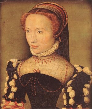 Portrait of Gabrielle de Rochechouart by Corneille De Lyon Oil Painting