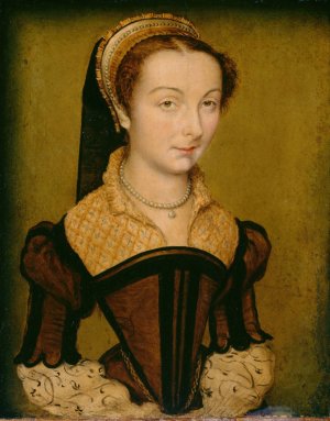 Portrait of Louise de Halluin, dame de Cipierre by Corneille De Lyon Oil Painting