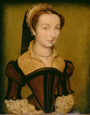 Portrait of Louise de Halluin, dame de Cipierre by Corneille De Lyon Oil Painting