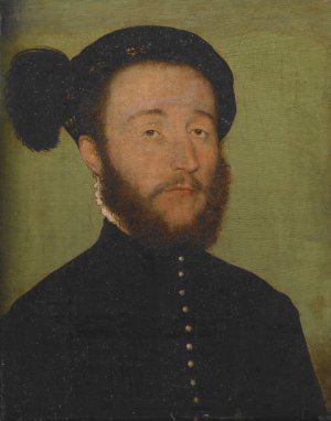 Portrait of Rene du Puy du Fou by Corneille De Lyon Oil Painting