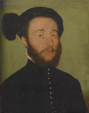 Portrait of Rene du Puy du Fou by Corneille De Lyon Oil Painting